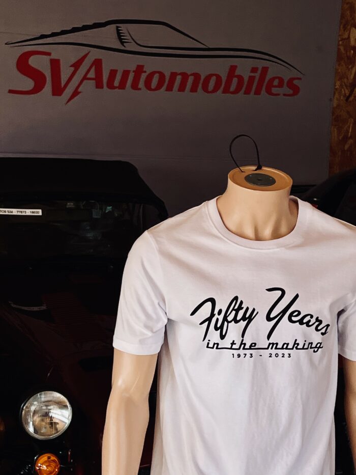 Tee-shirt blanc 50 ans Caterham Fifty years