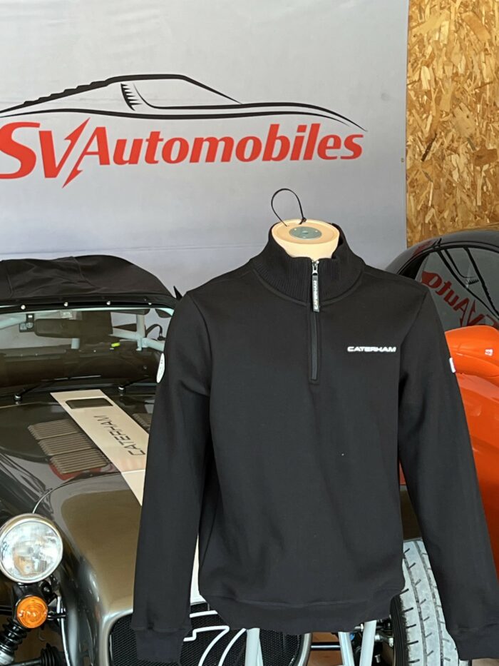 Sweat sans capuche avec fermeture au col