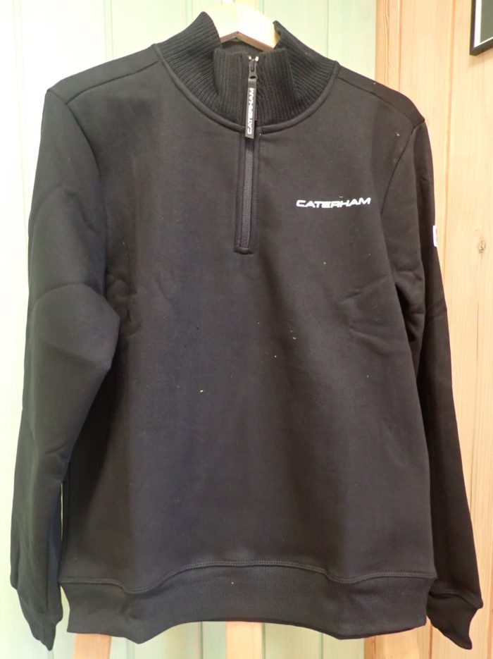 Sweat sans capuche avec fermeture au col